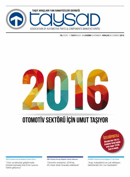 2016 Otomotiv Sektörü İçin Umut Taşıyor